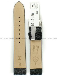 Pasek ze skóry płaszczki do zegarka - Horido 001.01.20S - 20 mm